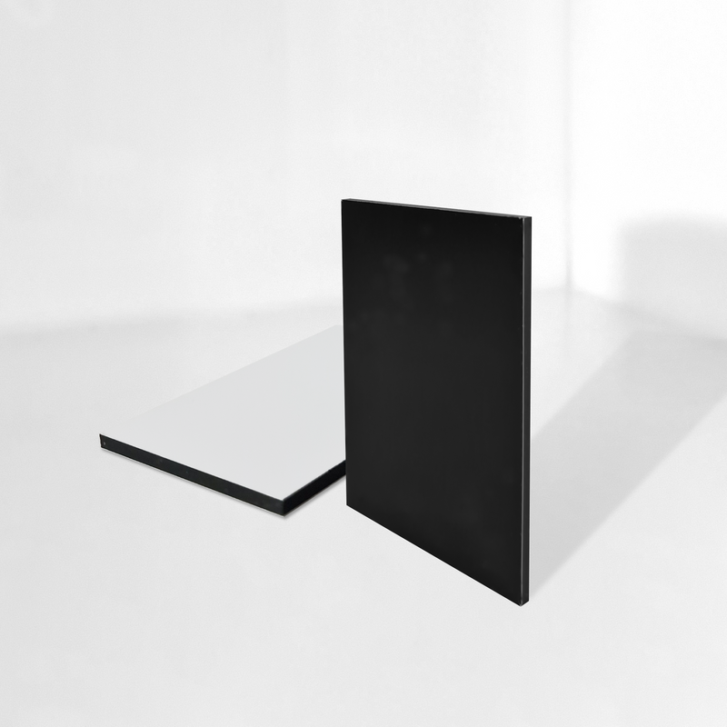 PANNELLO ALLUMINIO COMPOSITO NERO LISCIO SU MISURA