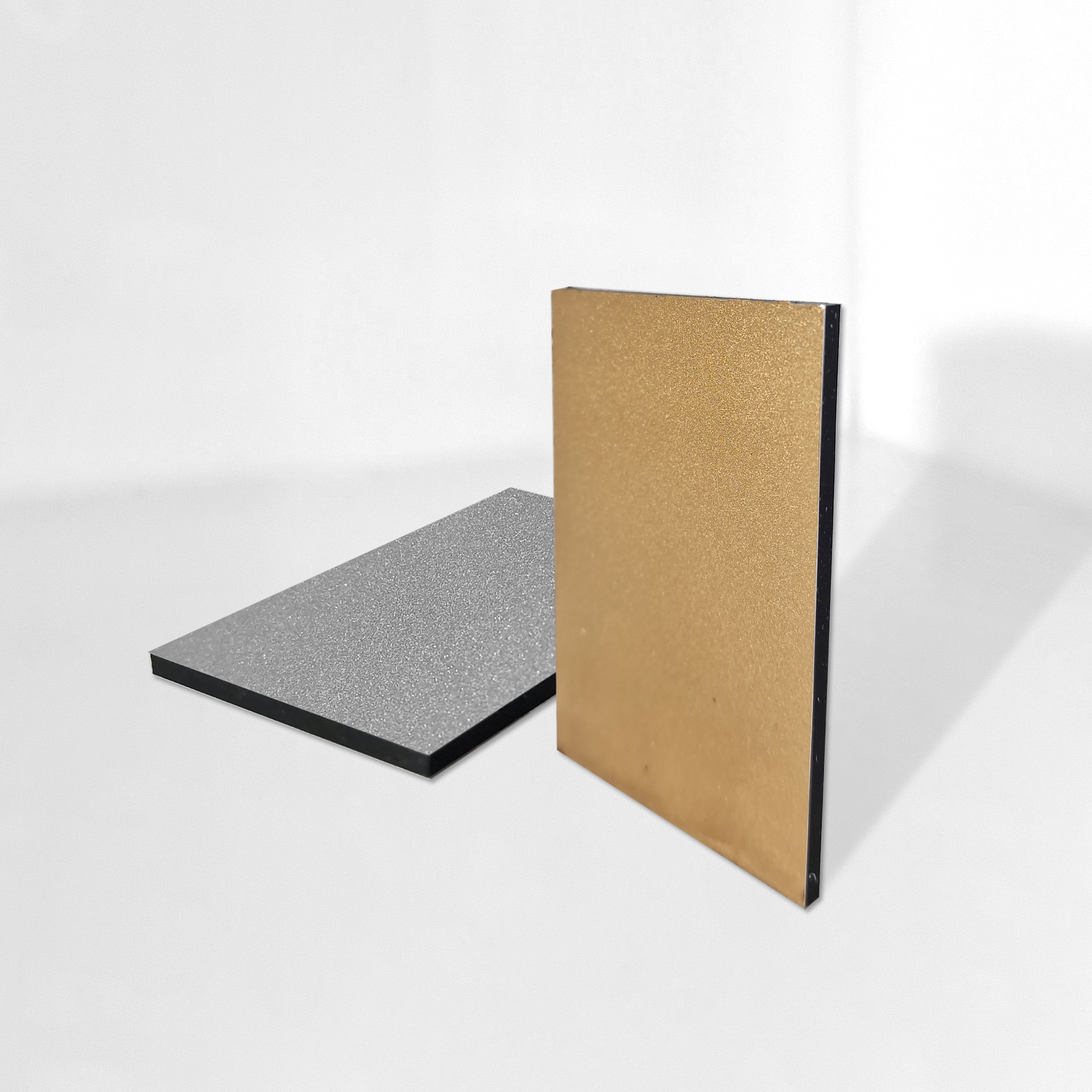 PANNELLO ALLUMINIO COMPOSITO SATINATO ORO SU MISURA