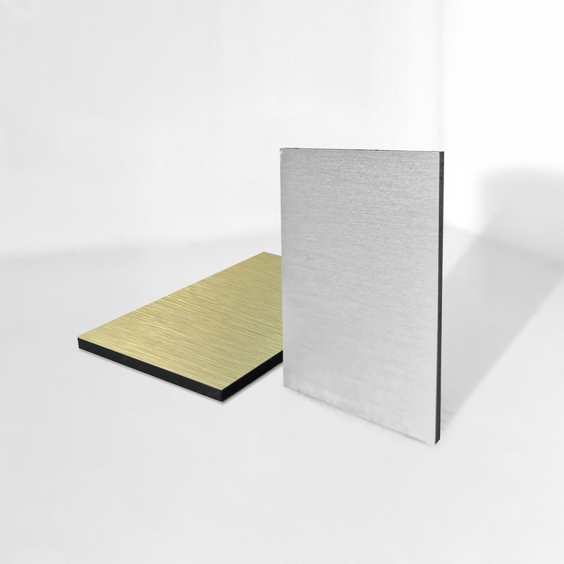 PANNELLO ALLUMINIO COMPOSITO SPAZZOLATO ARGENTO SU MISURA