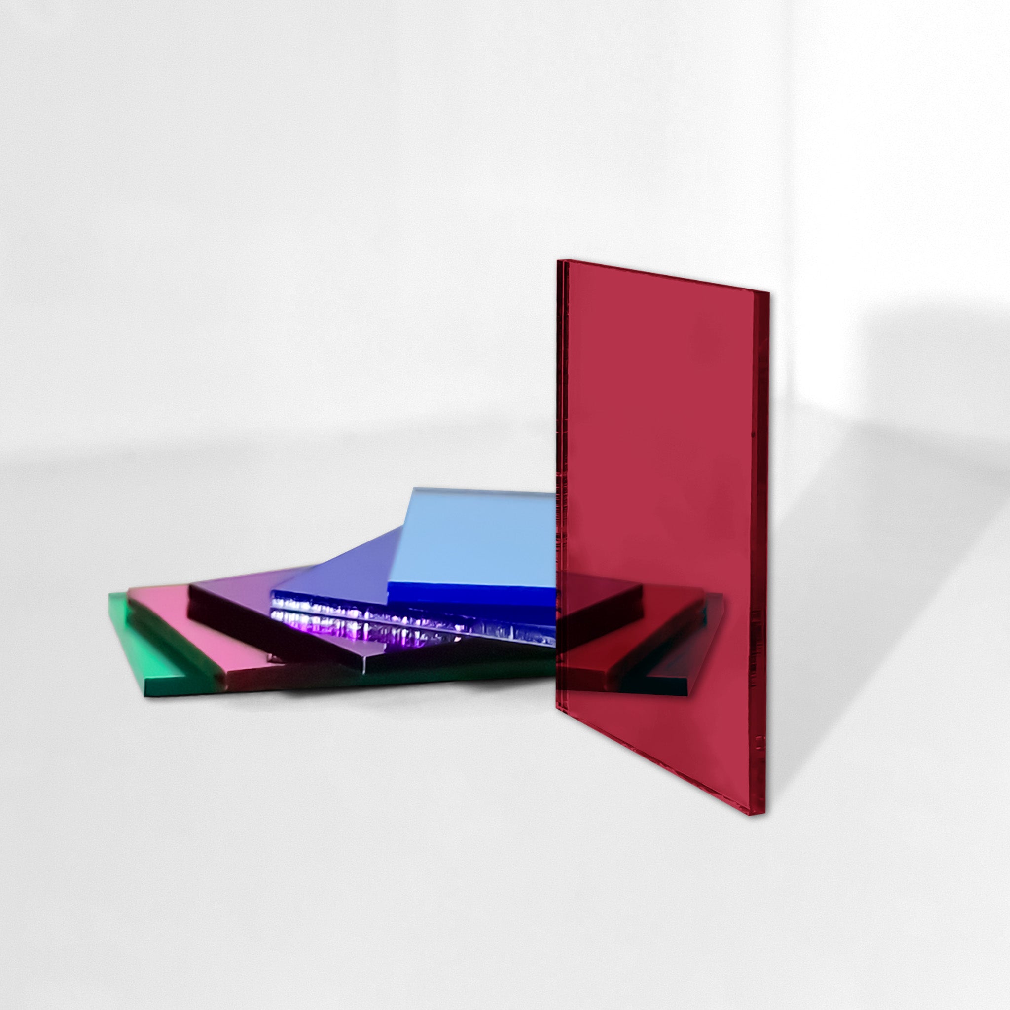 Pannello Plexiglass Specchiato Rosso