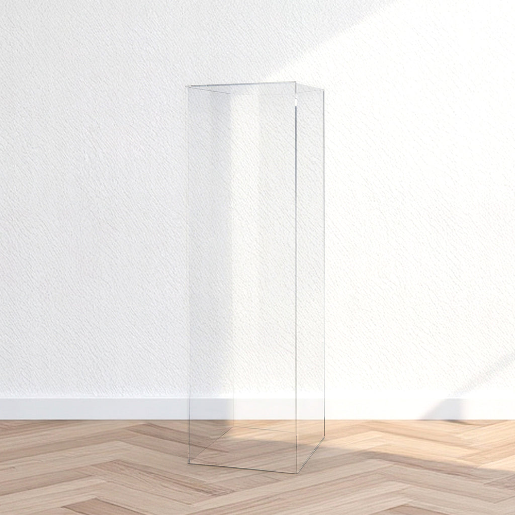 Piedistallo Colonna in Plexiglass Trasparente 30x30x100 cm