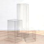 Piedistallo Colonna in Plexiglass Trasparente 30x30x100 cm