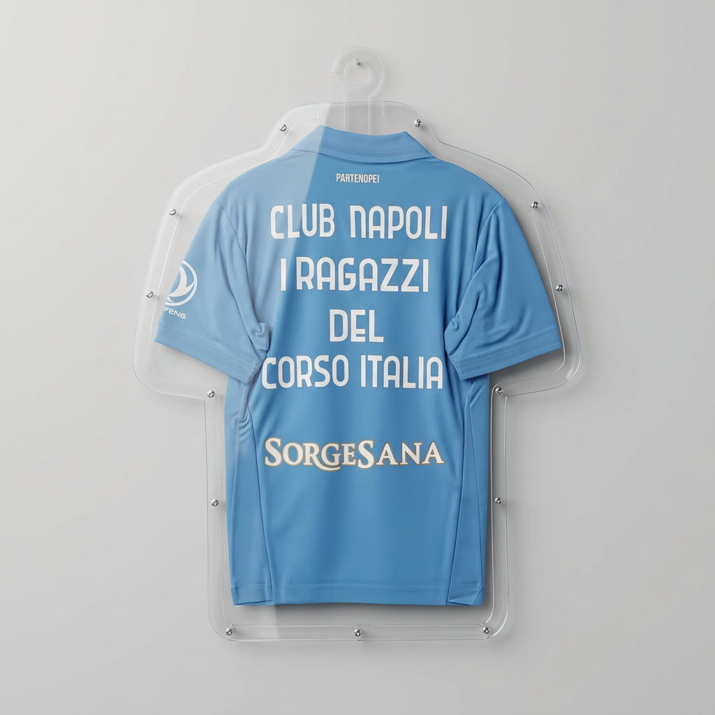 Teca Espositore in Plexiglass Sagomata da Parete per Maglie da Calcio e Sportive