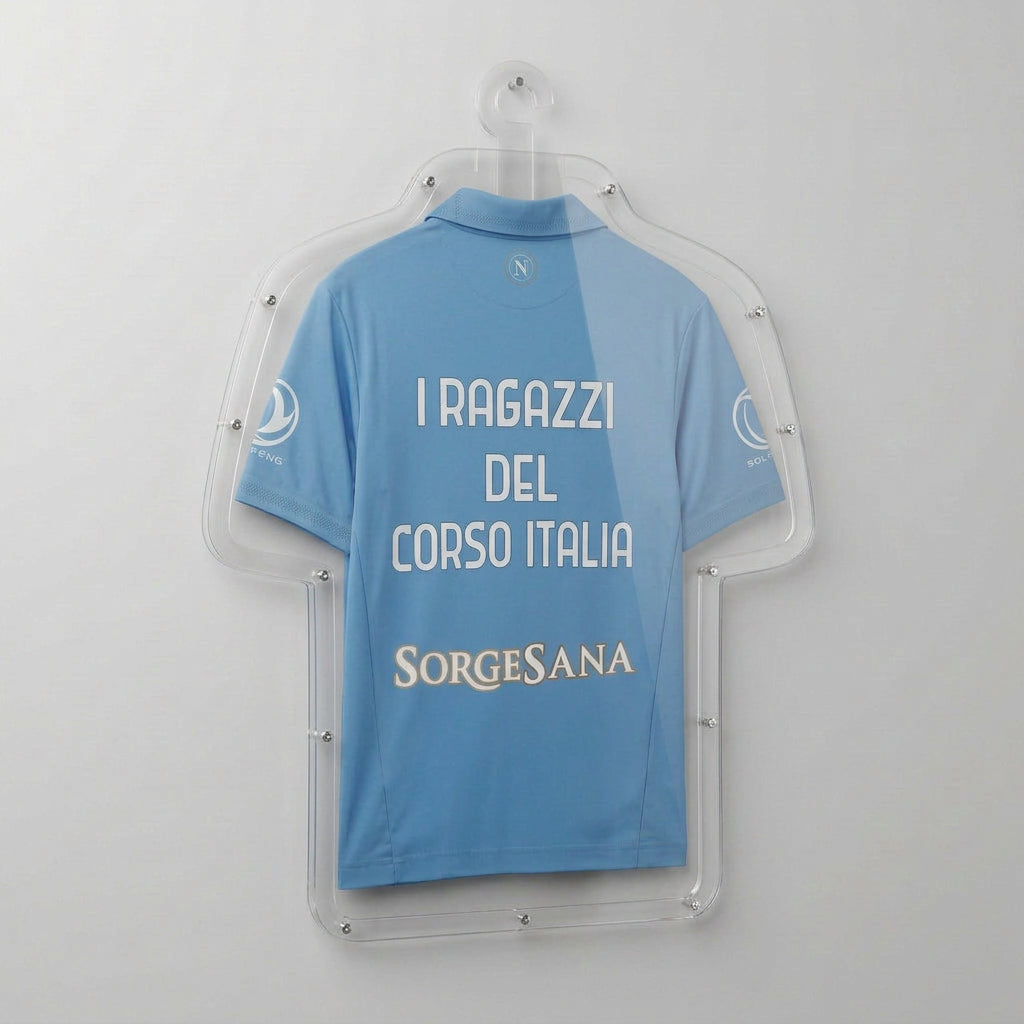 Teca Espositore in Plexiglass Sagomata da Parete per Maglie da Calcio e Sportive